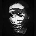 Overlapping faces to show disquietude